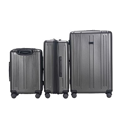 IZOD Isla 3-Piece Lightweight Hard Shell 360 Degree Spinner Wheel Luggage Set