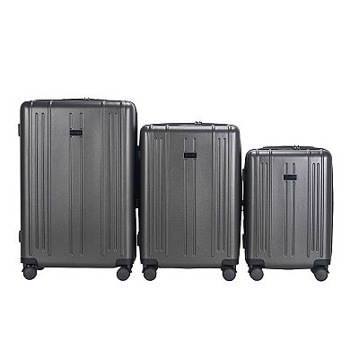 IZOD Isla 3-Piece Lightweight Hard Shell 360 Degree Spinner Wheel Luggage Set