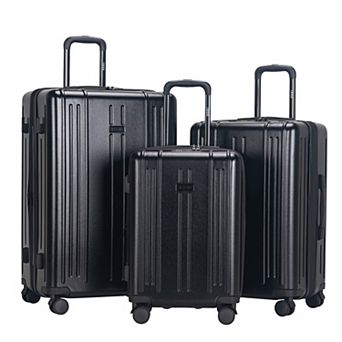 IZOD Isla 3 pc Lightweight Hard Shell 360 Degree Spinner Wheel Luggage Set