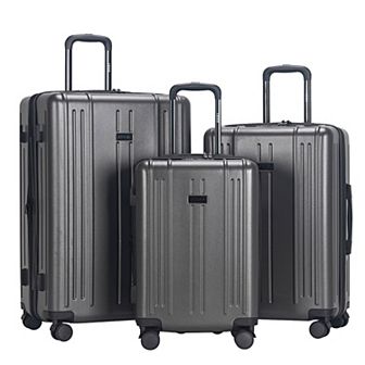 IZOD Isla 3 pc Lightweight Hard Shell 360 Degree Spinner Wheel Luggage Set
