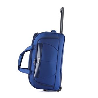 IZOD Carol 20-Inch Carry-On Softside Wheeled Duffel Bag with Telescopic Handle