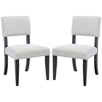 Safavieh Luis Upholstered Dining Chair 2 pc Set
