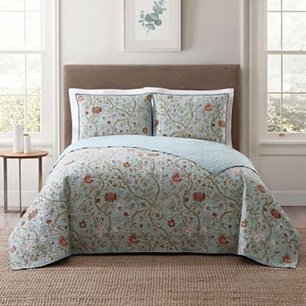 Style 212 Floral Quilt Set