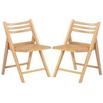 Safavieh Jacie Wood Folding Chair Set of 2