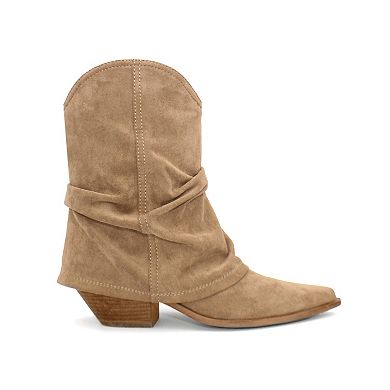 Yoki Avery-12 Women's Slouch Foldover Booties