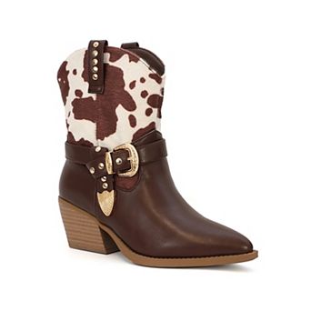 Yoki Gayle-67 Women's Pointed Toe Western Bootie