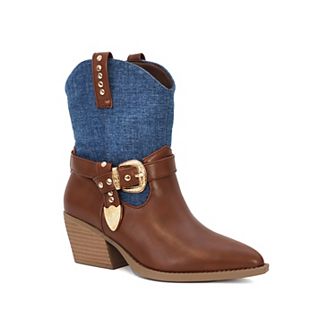 Yoki Gayle-67 Women's Pointed Toe Western Bootie