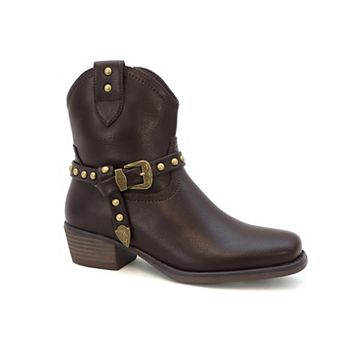 Yoki Krizel-06 Women's Ankle Buckle Booties