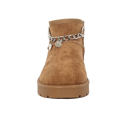 Yoki Owen-26 Women's Short Faux Fur Bootie