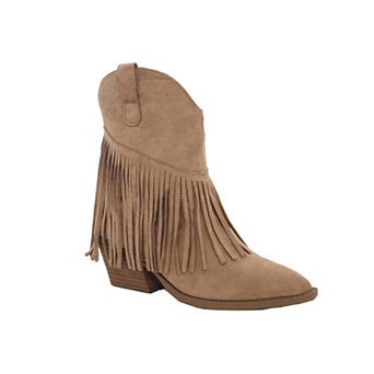 Yoki Gayle-69 Women's Fringe Western Booties