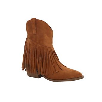 Yoki Gayle-69 Women's Fringe Western Booties