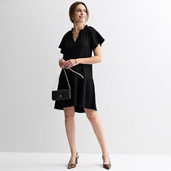 Women's Robbie Bee Ruffle Neck Babydoll Dress