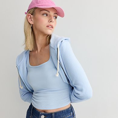 Juniors' SO® Square Neck Tank Top