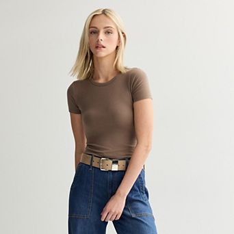 Juniors' SO® Cropped Crewneck Graphic Tee