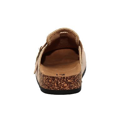 Yoki Gila-109 Women's Faux Suede Slip-On Stitch Clogs