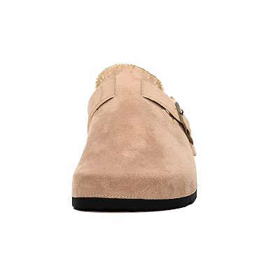 Yoki Gila-109 Women's Faux Suede Slip-On Stitch Clogs