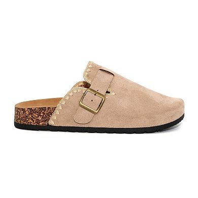 Yoki Gila-109 Women's Faux Suede Slip-On Stitch Clogs