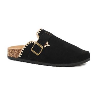 Yoki Gila-109 Women's Faux Suede Slip-On Stitch Clogs