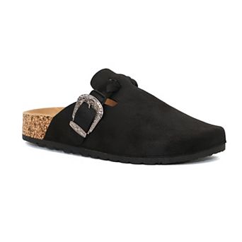 Yoki Gila-166 Women's Braid & Buckle Slip-On Clogs