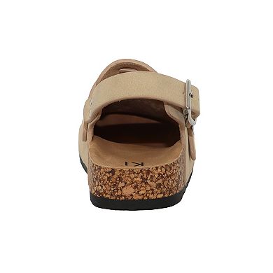 YOKI GILA-147 Women's Faux Suede Clog Backstrap