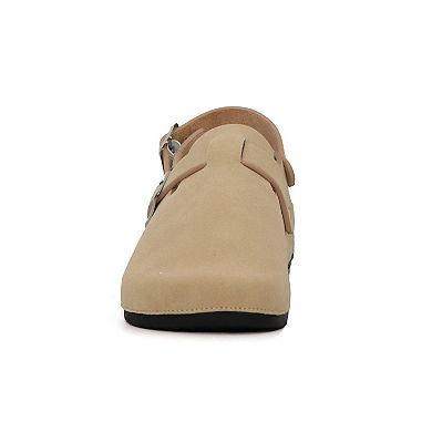 YOKI GILA-147 Women's Faux Suede Clog Backstrap