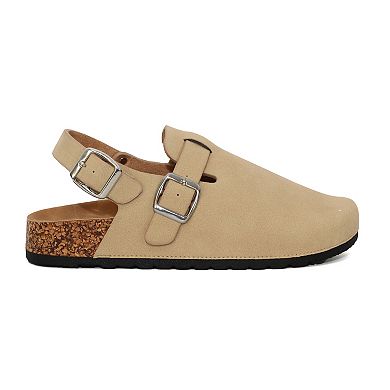 YOKI GILA-147 Women's Faux Suede Clog Backstrap