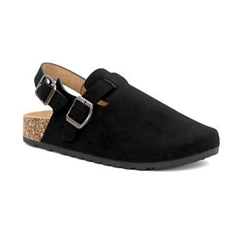 YOKI GILA-147 Women's Faux Suede Clog Backstrap