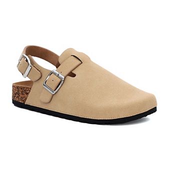 YOKI GILA-147 Women's Faux Suede Clog Backstrap