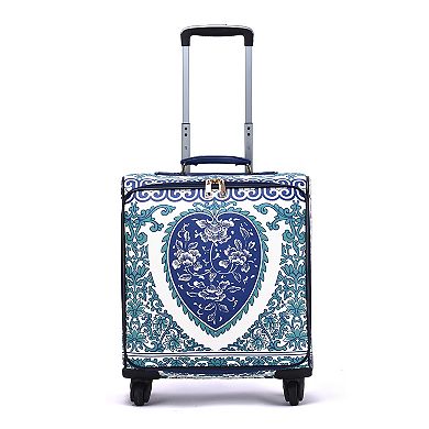 Mellow World Porcelain Printed 20-Inch Spinner Suitcase