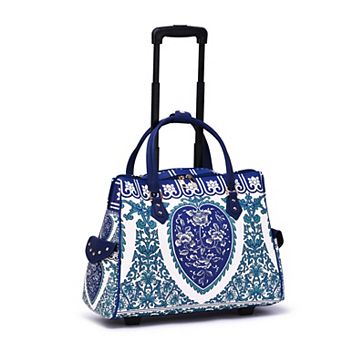 Mellow World Porcelain Printed Wheeled Laptop Tote