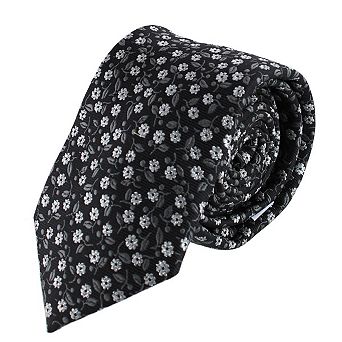 Ascentix Metallic Flowers and Leaves Necktie