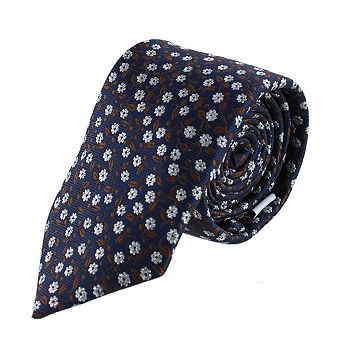 Ascentix Metallic Flowers and Leaves Necktie