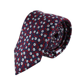 Ascentix Metallic Flowers and Leaves Necktie