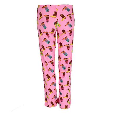 Roll Outta Bed Women's Cowgirl Polysuede Open Bottom Pajama Pants