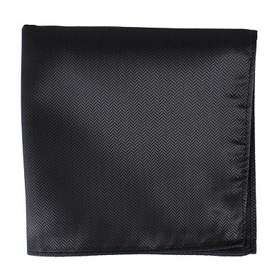 Ascentix Etched Herringbone Twist Pocket Square