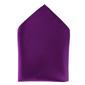 Ascentix Etched Herringbone Twist Pocket Square