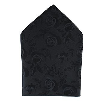 Ascentix Rose Print Tone on Tone Pocket Square