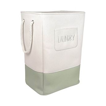 Belle Maison Green Laundry Floor Bin