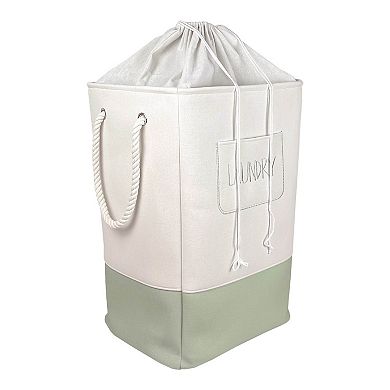 Belle Maison Green Laundry Floor Bin