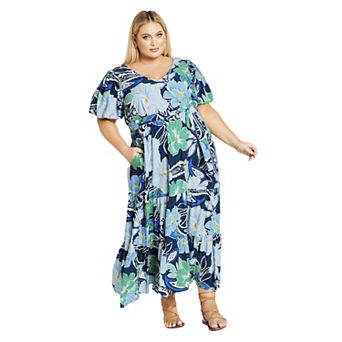 Avenue Women's Plus Size Raina Maxi Dress