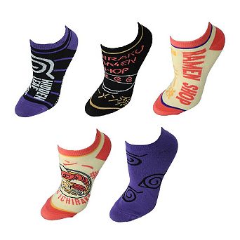 CTM Women's Naruto 5 Pack Ankle Socks