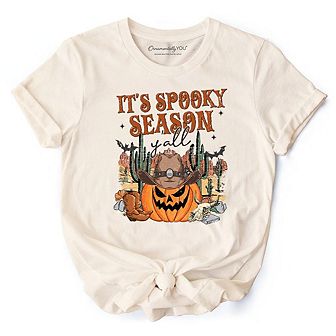 It's Spooky Season Y'all T-Shirt, Funny Western Halloween Tee for Pumpkin Cowboys