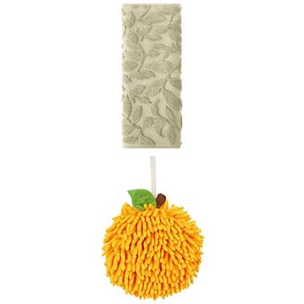 2 pc Jacquard Pattern Boho Hand Towels and Soft Fluffy Chenille Ball Hand Towels Set 14"x30"&6"x6"