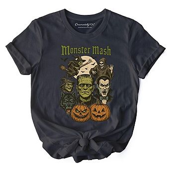 Monster Mash Classic T-Shirt, Halloween Monsters Tee for The Spooky Season