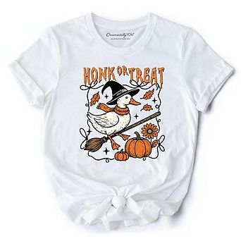Honk or Treat Goose T-Shirt, Hilarious Halloween Tee for Silly Bird Enthusiasts
