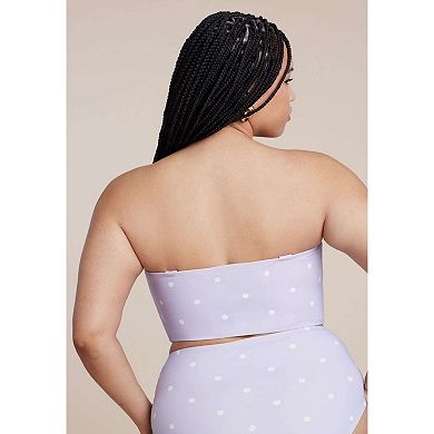 ELOQUII Women's Plus Size Strapless Tankini