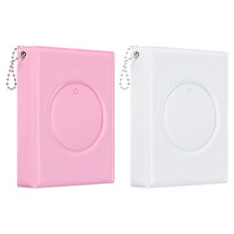 3 Inch Mini Kpop Photocard Binder 2.5"x3.5" Album with 32 Pockets Small Picture Holder Book 2 Pack