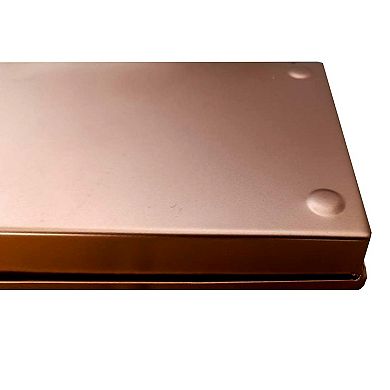 29 Inch Rectangular Metal Windowsill Planter Tray, Trim Edges, Large, Copper