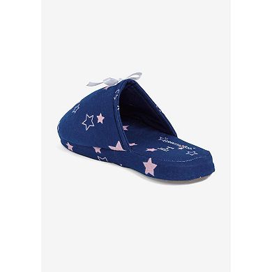 Dreams & Co. Plus Size Flannel Slipper