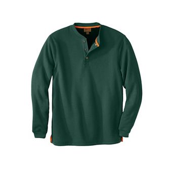 KingSize Men's Big & Tall Bonded Sherpa Waffle Henley